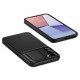 Juodas dėklas Samsung Galaxy S23 telefonui "Spigen Optik Armor"