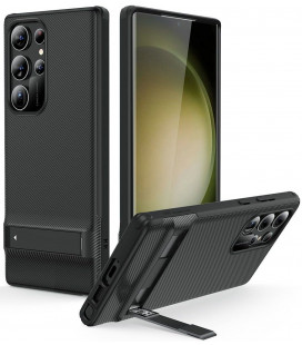 Juodas dėklas Samsung Galaxy S23 Ultra telefonui "ESR Air Shield Boost"