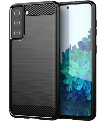 Juodas dėklas Samsung Galaxy S21 Plus telefonui "Carbon"