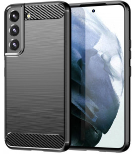 Juodas dėklas Samsung Galaxy S22 Plus telefonui "Carbon"