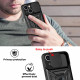 Juodas dėklas Apple iPhone 12 Pro Max telefonui "Slide Camera Armor"