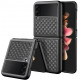 Juodas dėklas Samsung Galaxy Flip 3 telefonui "Dux Ducis Venice"