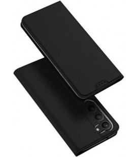 Juodas atverčiamas dėklas Samsung Galaxy S23 Plus telefonui "Dux Ducis Skin Pro"