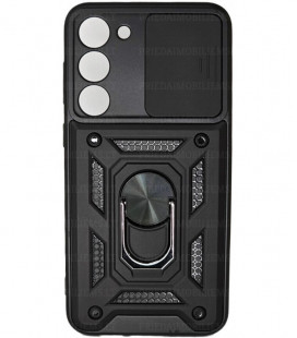Juodas dėklas Samsung Galaxy S23 Plus telefonui "Slide Camera Armor"