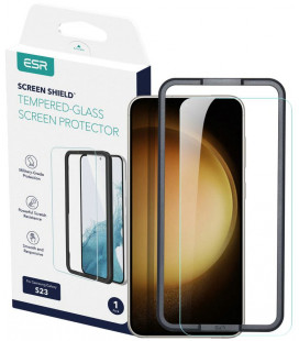 Apsauginis grūdintas stiklas Samsung Galaxy S23 telefonui "ESR Screen Shield"