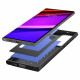 Matinis juodas dėklas Samsung Galaxy S23 Ultra telefonui "Spigen Cryo Armor"