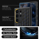 Matinis juodas dėklas Samsung Galaxy S23 Ultra telefonui "Spigen Cryo Armor"