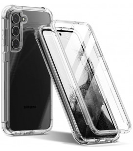 Skaidrus dėklas Samsung Galaxy S23 telefonui "Tech-Protect Kevlar"