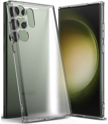 Matinis skaidrus dėklas Samsung Galaxy S23 Ultra telefonui "Ringke Fusion"