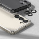 Juoda kameros apsauga Samsung Galaxy S23 / S23 Plus telefono kamerai apsaugoti "Ringke Frame Glass"