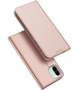 Rausvai auksinės spalvos atverčiamas dėklas Xiaomi Redmi A1 telefonui "Dux Ducis Skin Pro"