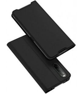 Juodas atverčiamas dėklas Sony Xperia 10 IV telefonui "Dux Ducis Skin Pro"