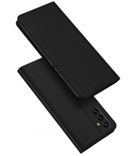 Juodas atverčiamas dėklas Samsung Galaxy A14 4G / 5G telefonui "Dux Ducis Skin Pro"