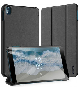 Juodas atverčiamas dėklas Nokia T10 planšetei "Dux Ducis Domo"