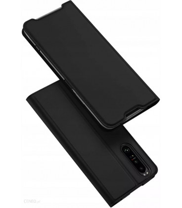 Juodas atverčiamas dėklas Sony Xperia 1 IV telefonui "Dux Ducis Skin Pro"