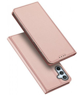 Rausvai auksinės spalvos atverčiamas dėklas Samsung Galaxy A54 5G telefonui "Dux Ducis Skin Pro"