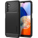 Matinis juodas dėklas Samsung Galaxy A14 5G telefonui "Spigen Rugged Armor"