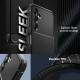 Matinis juodas dėklas Samsung Galaxy A14 5G telefonui "Spigen Rugged Armor"