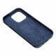 Mėlynas odinis dėklas Apple iPhone 14 Plus telefonui "Leather Mag Cover"