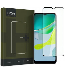 Juodas apsauginis grūdintas stiklas Motorola Moto E13 telefonui "HOFI Glass Pro+"