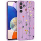 Dėklas Samsung Galaxy A14 4G / 5G telefonui "Tech-Protect Mood Garden Violet"