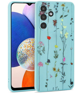 Dėklas Samsung Galaxy A14 4G / 5G telefonui "Tech-Protect Mood Garden Blue"