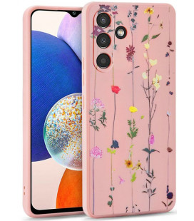 Dėklas Samsung Galaxy A14 4G / 5G telefonui "Tech-Protect Mood Garden Pink"