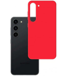 Raudonas dėklas Samsung Galaxy S23 5G telefonui "3mk Matt Case"
