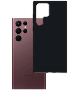 Matinis juodas dėklas Samsung Galaxy S23 Ultra 5G telefonui "3mk Matt Case"