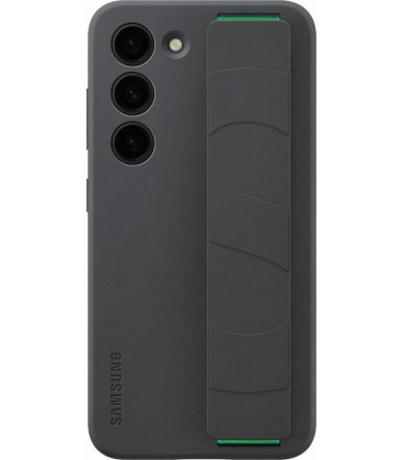 Originalus juodas dėklas "Silicone Cover with Strap" Samsung Galaxy S23 Plus telefonui "EF-GS916TBE"