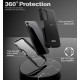 Juodas dėklas Samsung Galaxy A14 4G / 5G telefonui "Tech-Protect Kevlar"