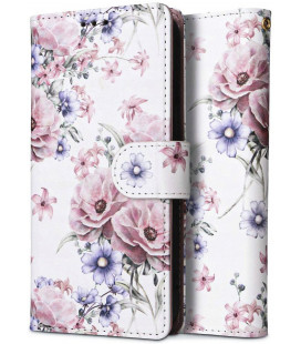 Atverčiamas dėklas Samsung Galaxy A54 5G telefonui "Tech-Protect Wallet Blossom Flower"