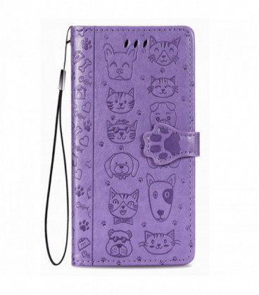 Dėklas Cat-Dog Samsung A346 A34 5G violetinis