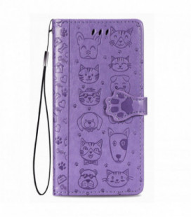 Dėklas Cat-Dog Samsung A546 A54 5G violetinis