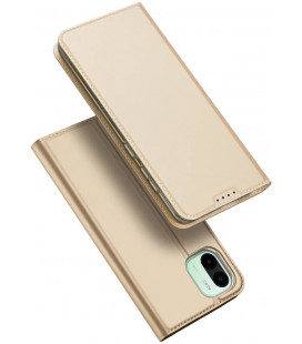 Auksinės spalvos atverčiamas dėklas Xiaomi Redmi A1 telefonui "Dux Ducis Skin Pro"