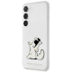 Skaidrus dėklas Samsung Galaxy S23 telefonui "Karl Lagerfeld PC/TPU Choupette Eat Case"