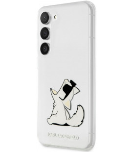 Skaidrus dėklas Samsung Galaxy S23 Plus telefonui "Karl Lagerfeld PC/TPU Choupette Eat Case"