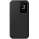 Originalus juodas atverčiamas dėklas "Clear View Case" Samsung Galaxy S23 telefonui "EF-ZS911CBE"