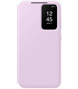 Originalus purpurinis atverčiamas dėklas "Clear View Case" Samsung Galaxy S23 telefonui "EF-ZS911CVE"