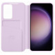 Originalus purpurinis atverčiamas dėklas "Clear View Case" Samsung Galaxy S23 telefonui "EF-ZS911CVE"