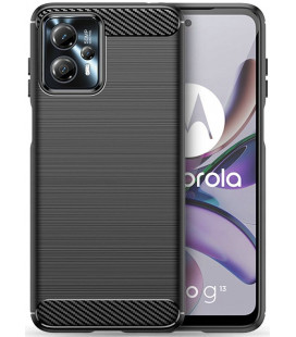 Juodas dėklas Motorola Moto G13 / G23 telefonui "Tech-Protect TPUCarbon"