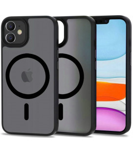 Matinis juodas dėklas Apple iPhone 11 telefonui "Tech-Protect Magmat Magsafe"