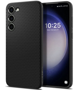 Matinis juodas dėklas Samsung Galaxy S23 Plus telefonui "Spigen Liquid Air"