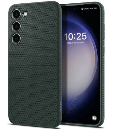 Žalias dėklas Samsung Galaxy S23 Plus telefonui "Spigen Liquid Air"