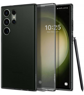 Skaidrus / pilkas dėklas Samsung Galaxy S23 Ultra telefonui "Spigen Liquid Crystal"