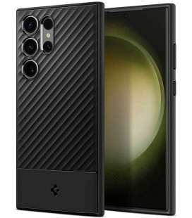 Matinis juodas dėklas Samsung Galaxy S23 Ultra telefonui "Spigen Core Armor"