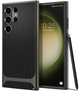 Pilkas dėklas Samsung Galaxy S23 Ultra telefonui "Spigen Neo Hybrid"