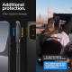Matinis juodas dėklas Xiaomi 13 telefonui "Spigen Rugged Armor"