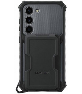 Originalus pilkas dėklas "Protective Standing Cover" Samsung Galaxy S23 telefonui "EF-RS911CBE"