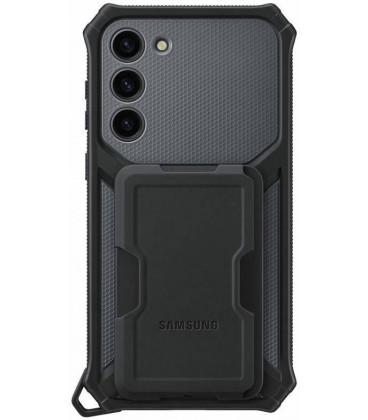 Originalus pilkas dėklas "Protective Standing Cover" Samsung Galaxy S23 Plus telefonui "EF-RS916CBE"